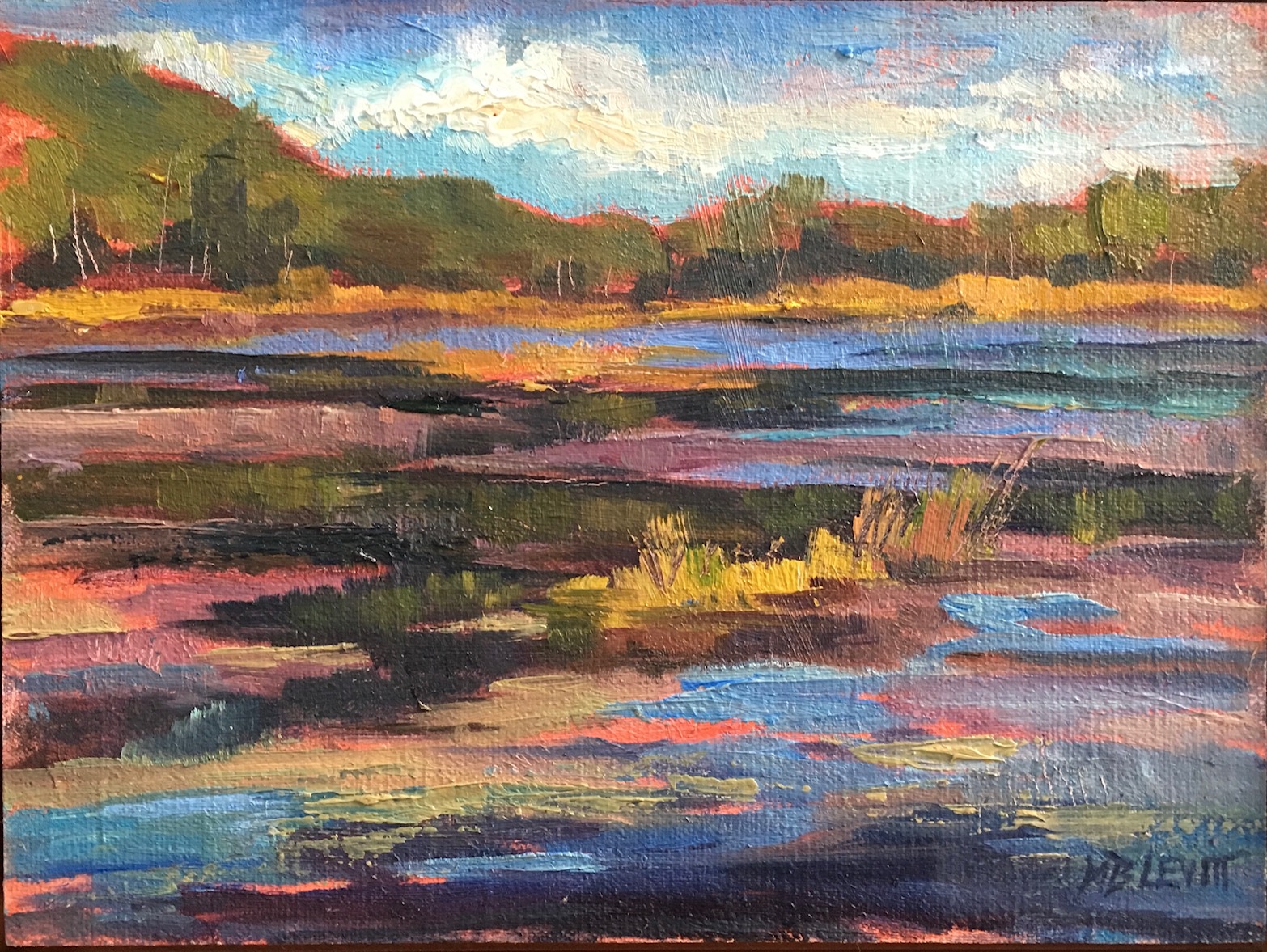 Reflections on a Pond II, 6″X8″