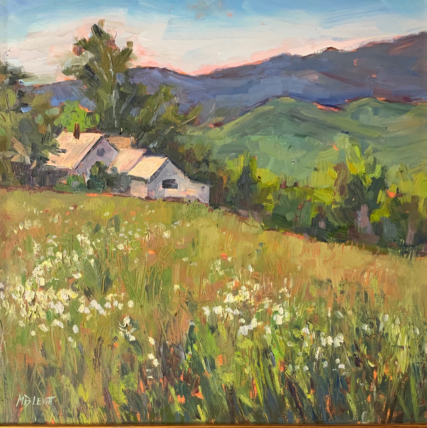 North Country Pasture, 16×16″