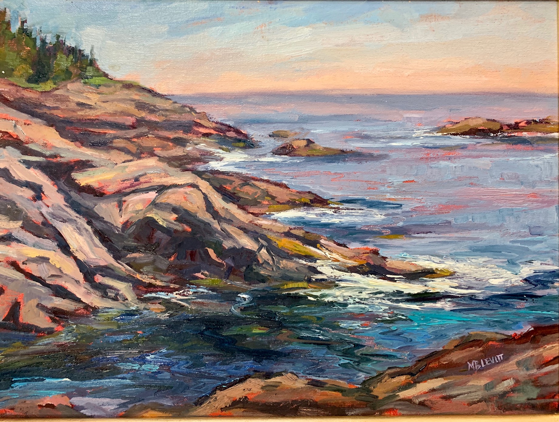 Afternoon Light at Christmas Cove 16×20″