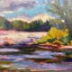 Summer on the Saco, 6"x8", $325 by Melanie Barash Levitt