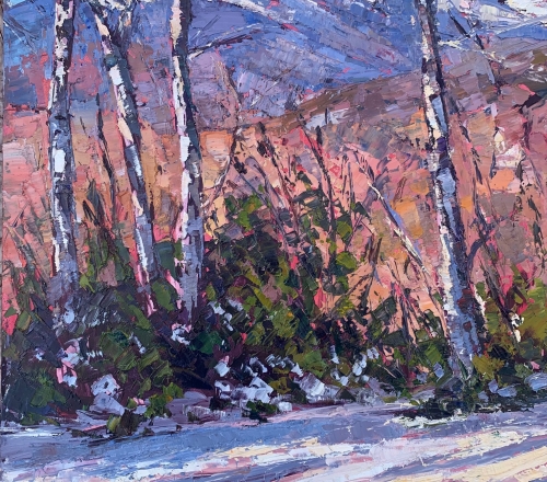 Beginner Winter Plein Air (Outdoor) Painting: Palette Knife Technique, Feb 6