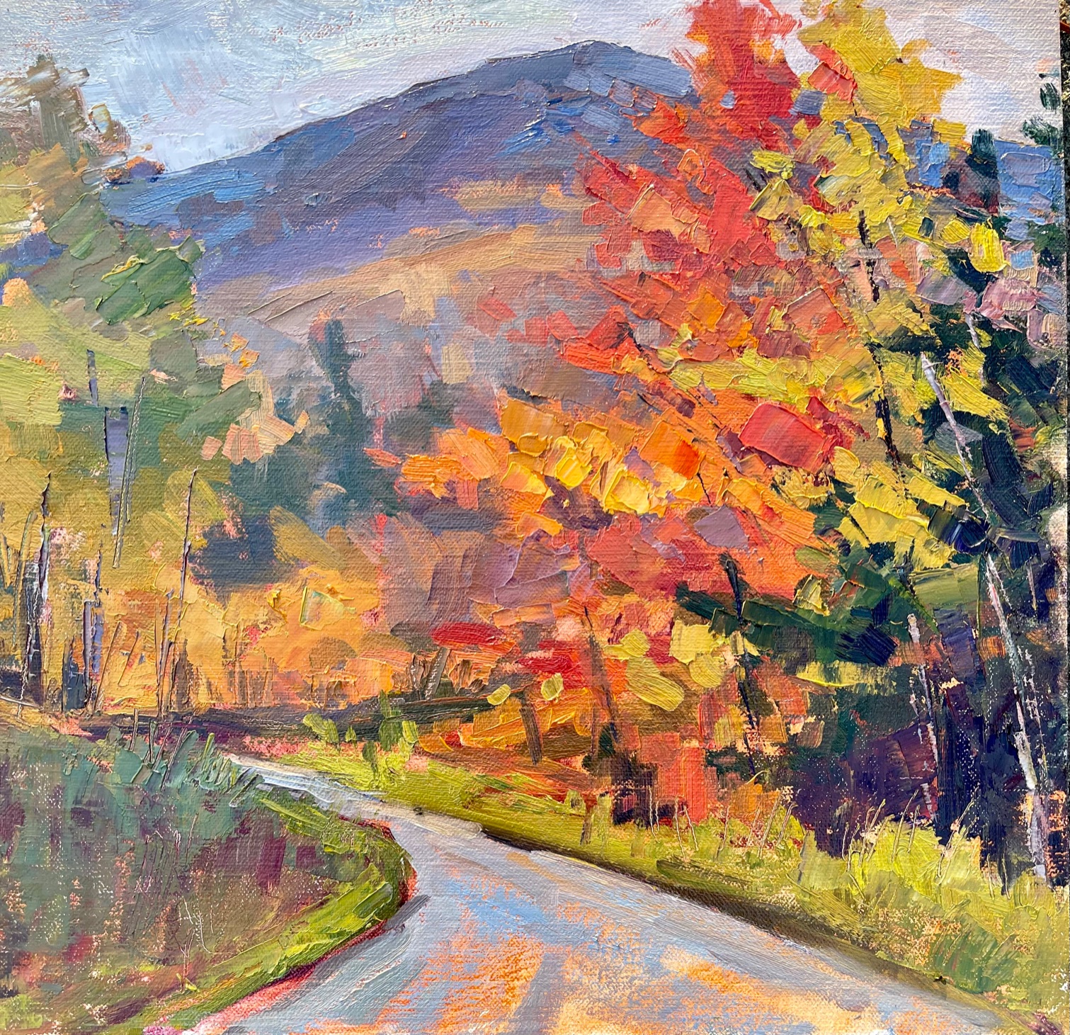 Autumn Path, 12″x12″