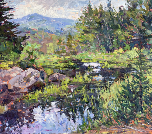 Intro to Palette Knife Painting En Plein Air w/Melanie Levitt at Bryan Memorial Gallery, Jeffersonville, VT