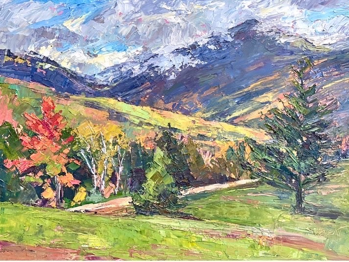 Fall at Mt Adams 12×16″